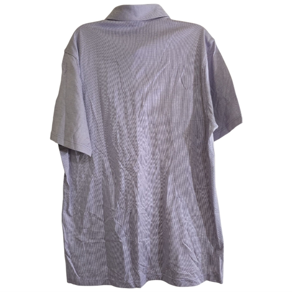 Peter Millar Lavendar Patterned Golf Polo In Cotton Large - Picture 4 of 4
